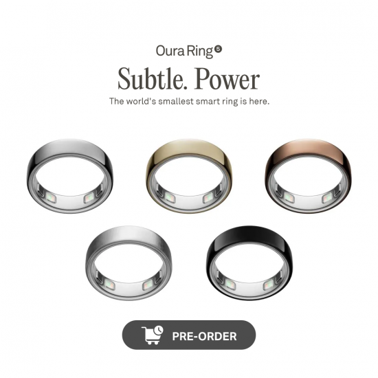 (Pre-order) Oura Ring 5 แหวนอัจฉริยะ (Smart Ring ที่เล็กที่สุดในโลก) วัดอัตราการเต้นของหัวใจ & เช็คสุขภาพ