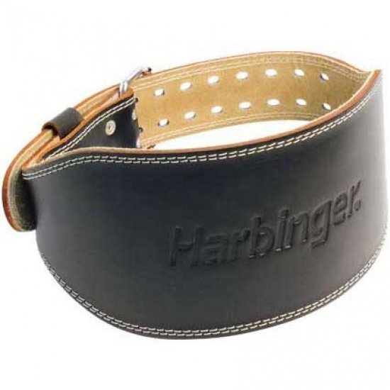 Harbinger 6" Leather Belt เข็มขัดยกน้ำหนัก - USA Authentic