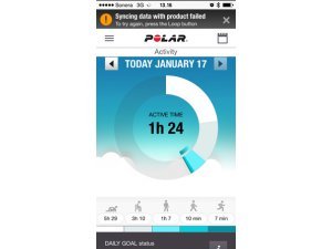 Sync Polar Flow app ไม่ได้ขึ้นล้มเหลว (failed) ตลอด