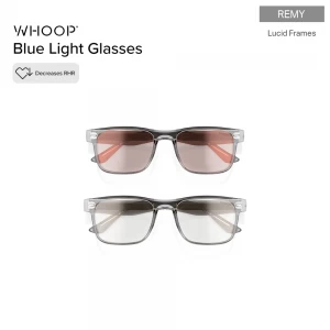 WHOOP Blue Light Glasses (Remy Lucid Frames) แว่นกรองแสงสีฟ้าสำหรับการฟื้นฟูร่างกาย